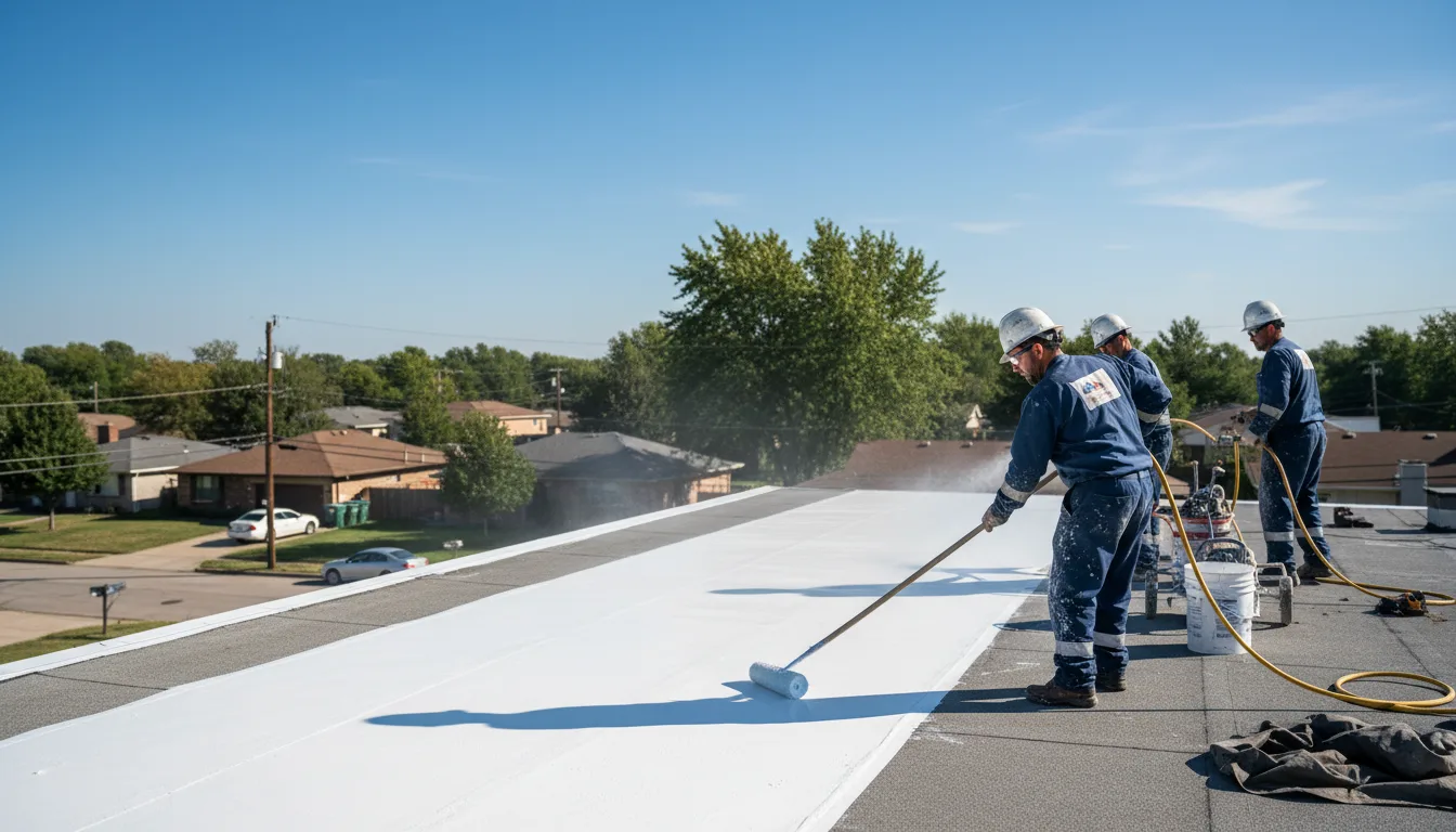 Commercial roof coating in Belview, MN near me